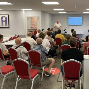 talk and talk at Leighton town football club